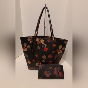 Coach Halftone Floral tote and Wallet